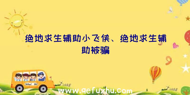 绝地求生辅助小飞侠、绝地求生辅助被骗