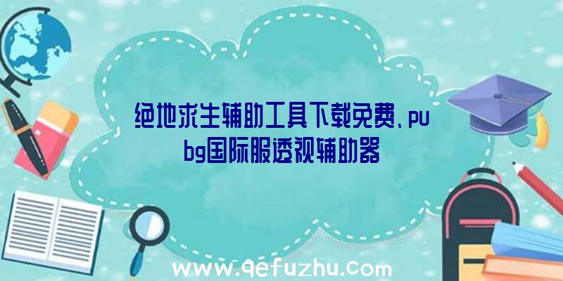 绝地求生辅助工具下载免费、pubg国际服透视辅助器