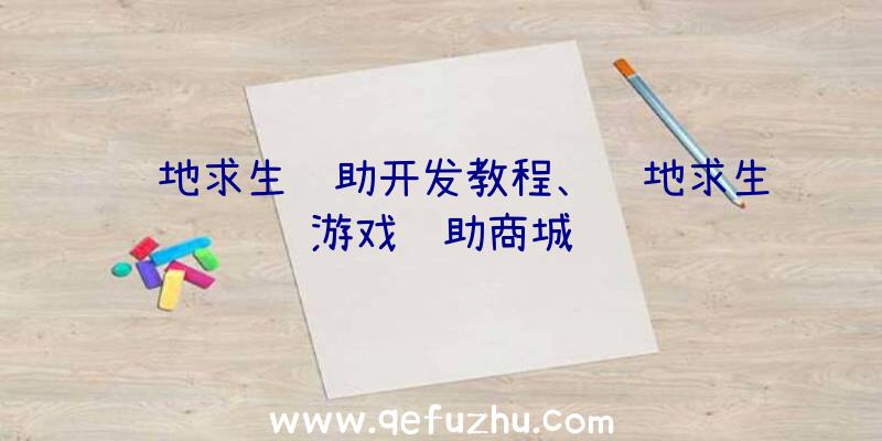 绝地求生辅助开发教程、绝地求生游戏辅助商城