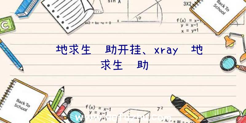 绝地求生辅助开挂、xray绝地求生辅助