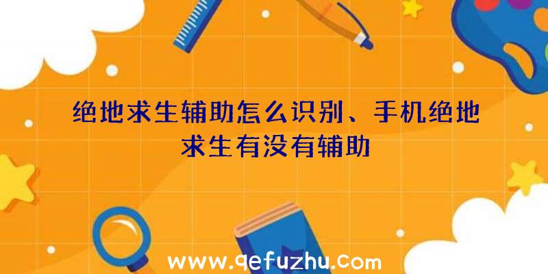 绝地求生辅助怎么识别、手机绝地求生有没有辅助