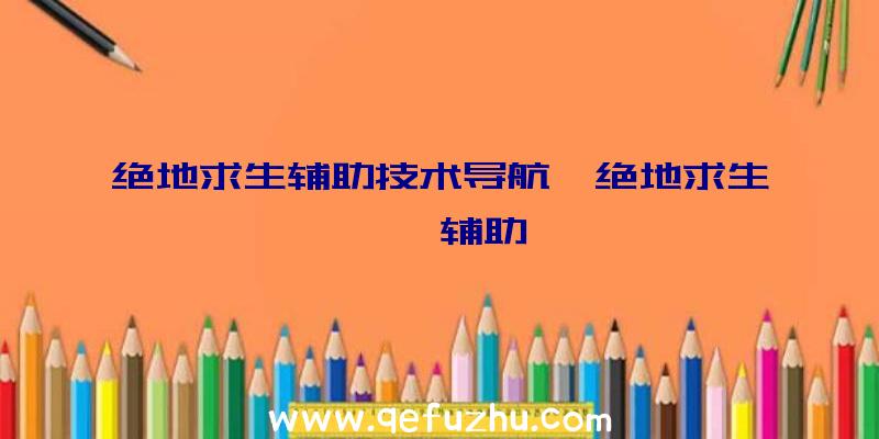 绝地求生辅助技术导航、绝地求生迪迦辅助