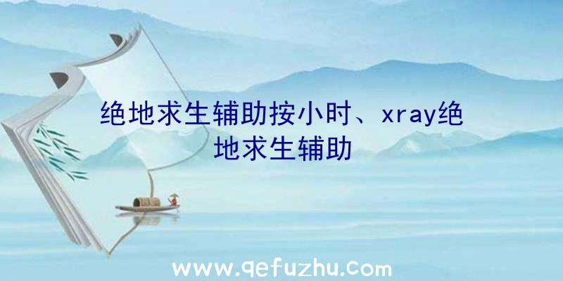 绝地求生辅助按小时、xray绝地求生辅助