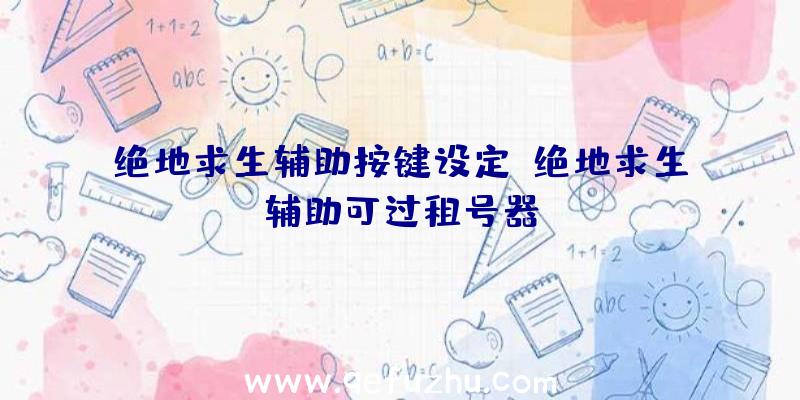 绝地求生辅助按键设定、绝地求生辅助可过租号器