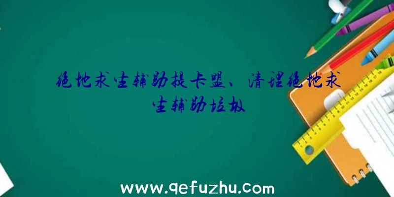 绝地求生辅助提卡盟、清理绝地求生辅助垃圾