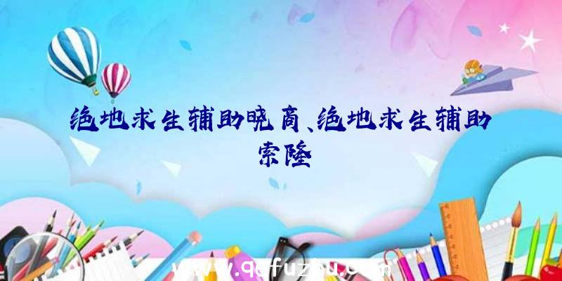 绝地求生辅助晓商、绝地求生辅助索隆