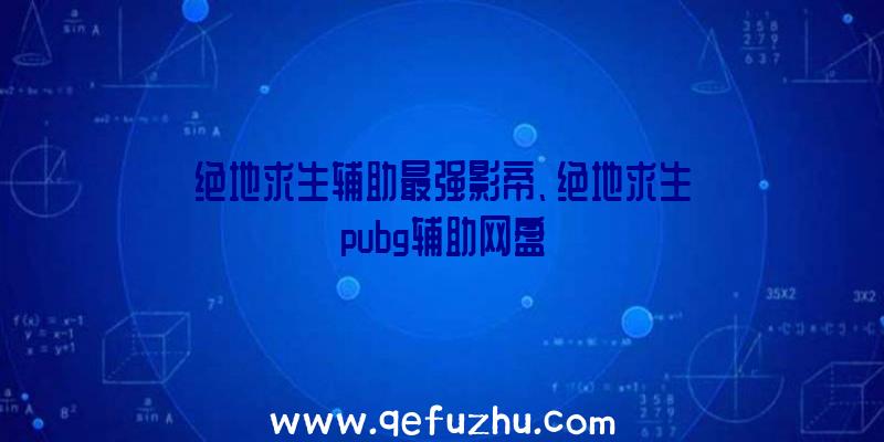 绝地求生辅助最强影帝、绝地求生pubg辅助网盘