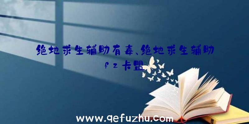 绝地求生辅助有毒、绝地求生辅助fz卡盟