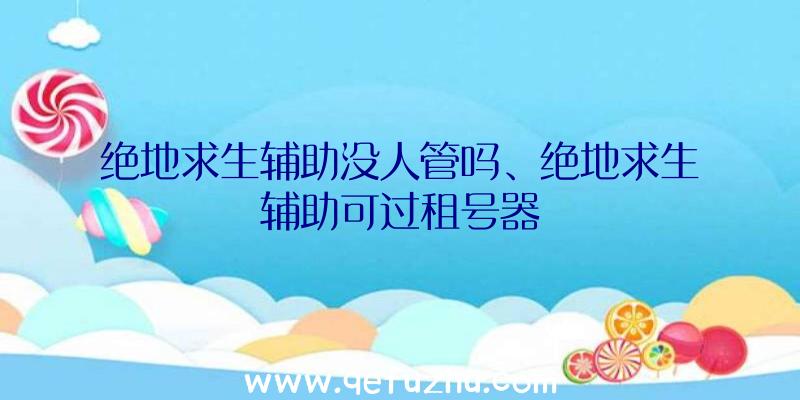 绝地求生辅助没人管吗、绝地求生辅助可过租号器