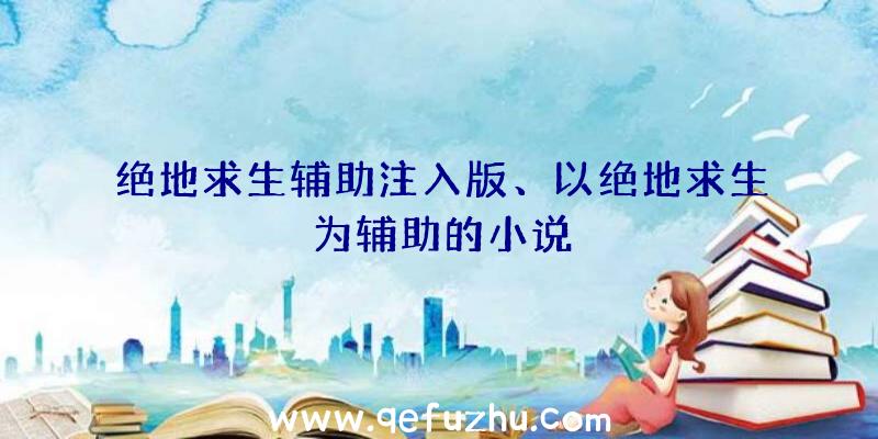 绝地求生辅助注入版、以绝地求生为辅助的小说