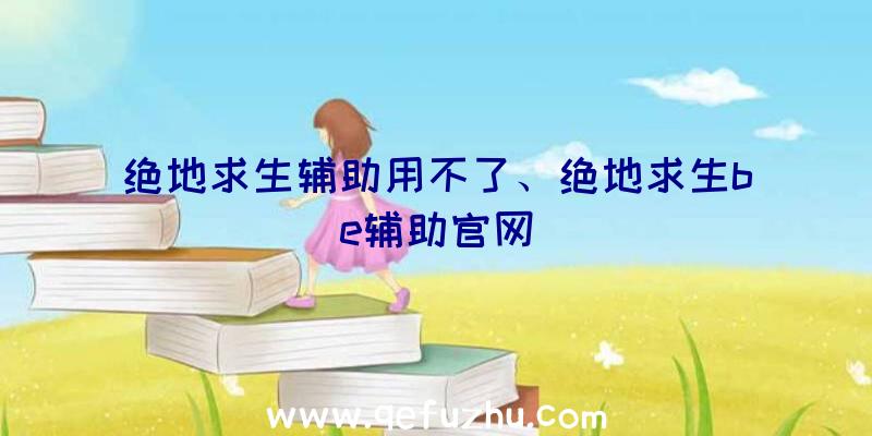 绝地求生辅助用不了、绝地求生be辅助官网