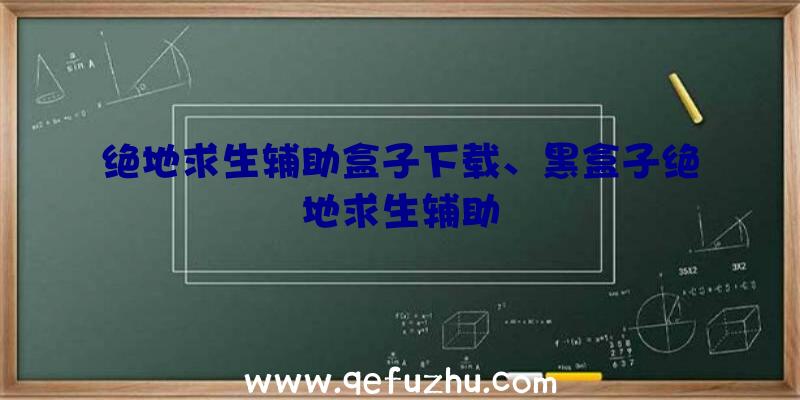 绝地求生辅助盒子下载、黑盒子绝地求生辅助