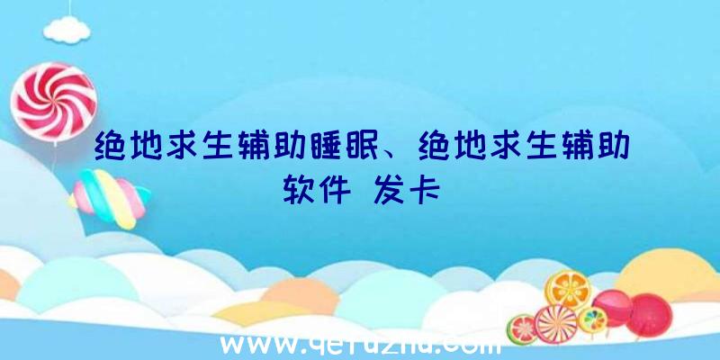 绝地求生辅助睡眠、绝地求生辅助软件