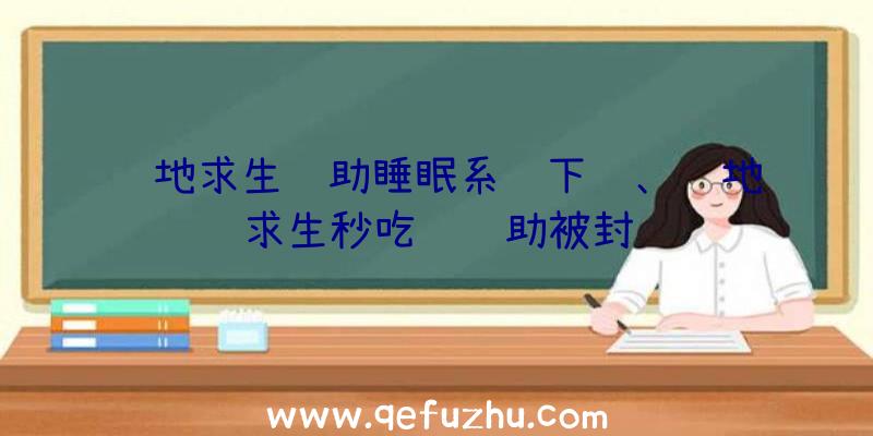 绝地求生辅助睡眠系统下载、绝地求生秒吃药辅助被封