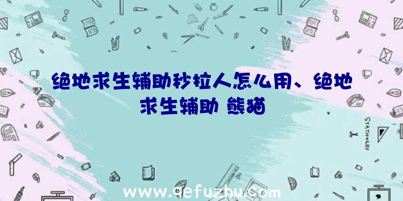 绝地求生辅助秒拉人怎么用、绝地求生辅助