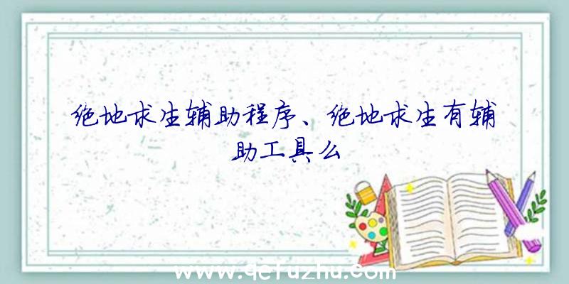 绝地求生辅助程序、绝地求生有辅助工具么