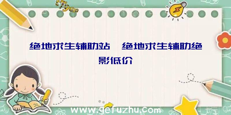 绝地求生辅助站、绝地求生辅助绝影低价