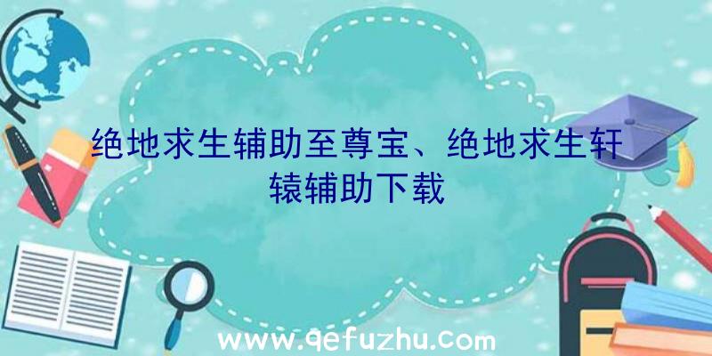 绝地求生辅助至尊宝、绝地求生轩辕辅助下载