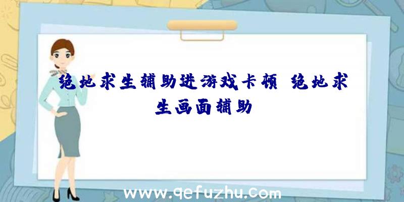 绝地求生辅助进游戏卡顿、绝地求生画面辅助