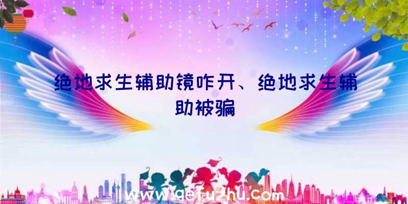 绝地求生辅助镜咋开、绝地求生辅助被骗