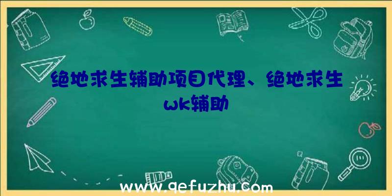 绝地求生辅助项目代理、绝地求生wk辅助