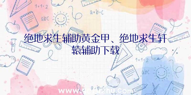 绝地求生辅助黄金甲、绝地求生轩辕辅助下载