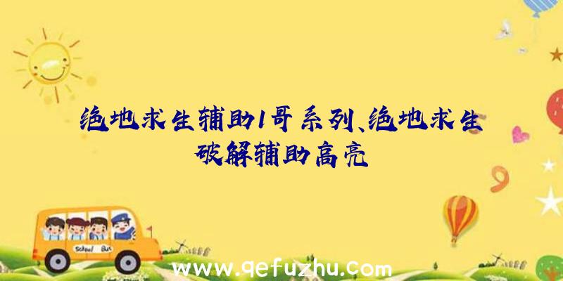 绝地求生辅助1哥系列、绝地求生破解辅助高亮