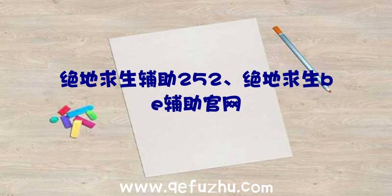 绝地求生辅助252、绝地求生be辅助官网