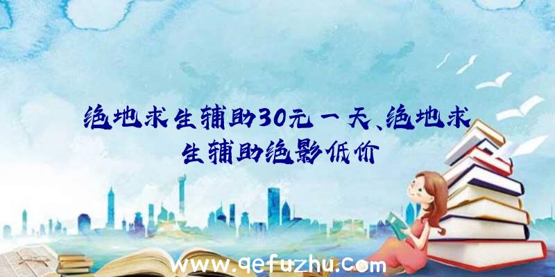 绝地求生辅助30元一天、绝地求生辅助绝影低价