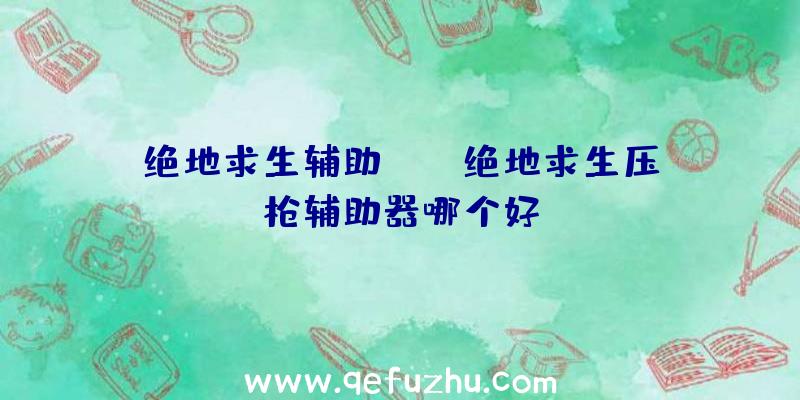 绝地求生辅助aug、绝地求生压枪辅助器哪个好