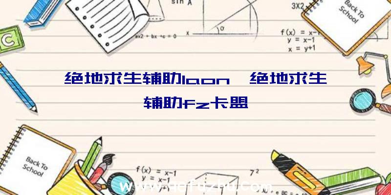 绝地求生辅助laon、绝地求生辅助fz卡盟