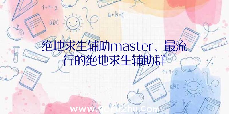 绝地求生辅助master、最流行的绝地求生辅助群