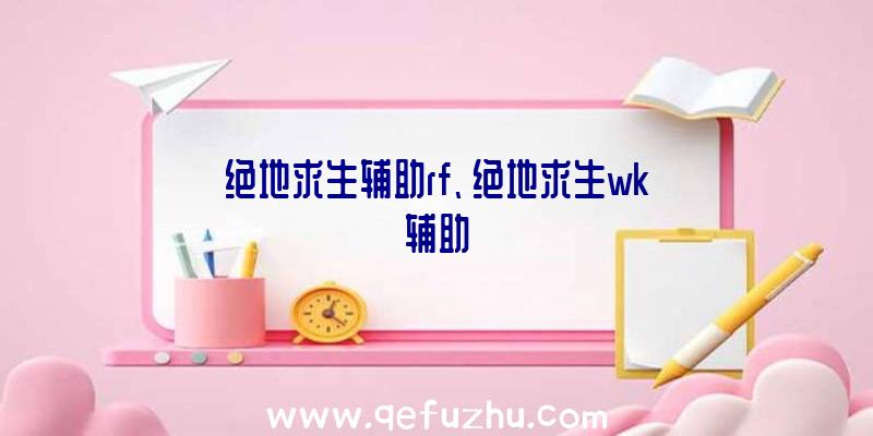 绝地求生辅助rf、绝地求生wk辅助