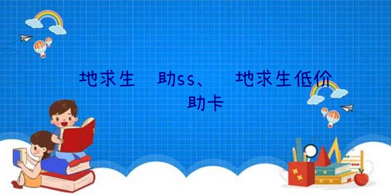 绝地求生辅助ss、绝地求生低价辅助卡