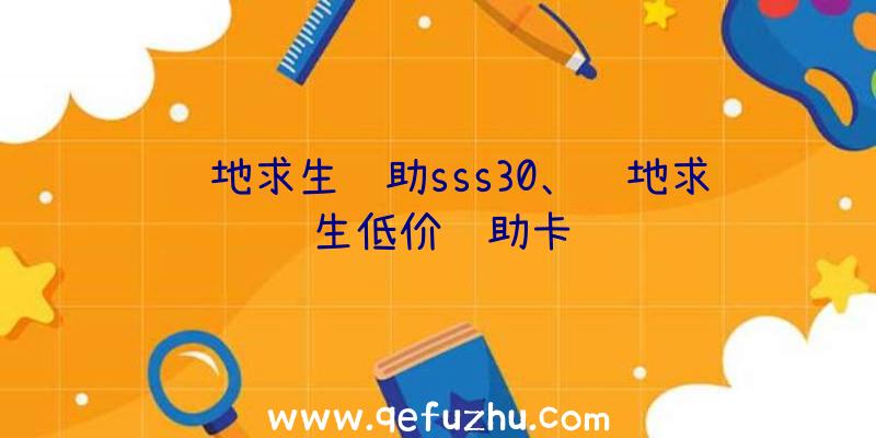 绝地求生辅助sss30、绝地求生低价辅助卡