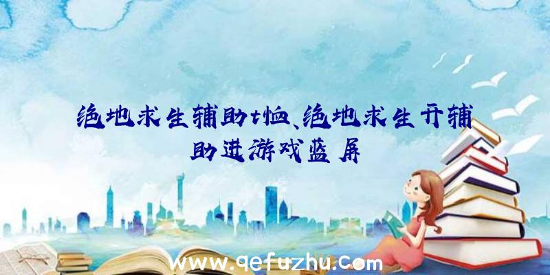绝地求生辅助t恤、绝地求生开辅助进游戏蓝屏