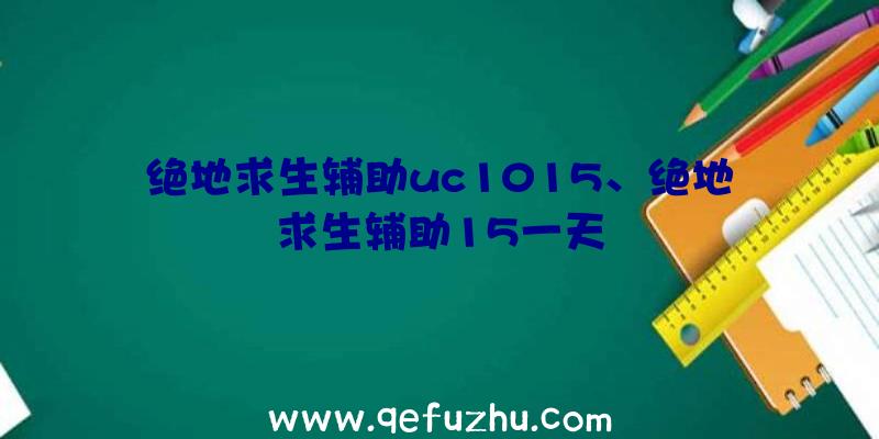 绝地求生辅助uc1015、绝地求生辅助15一天