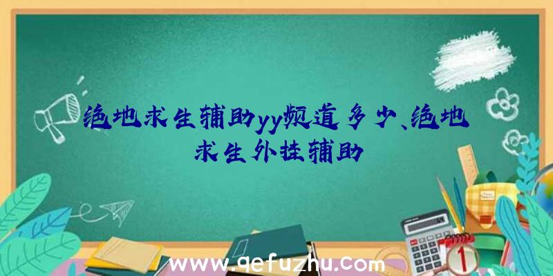 绝地求生辅助yy频道多少、绝地求生外挂辅助