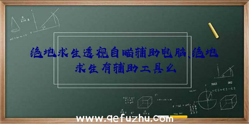 绝地求生透视自瞄辅助电脑、绝地求生有辅助工具么