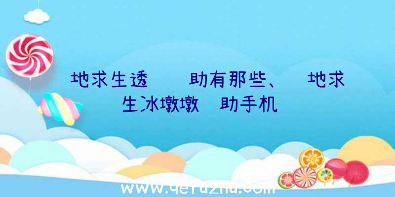 绝地求生透视辅助有那些、绝地求生冰墩墩辅助手机