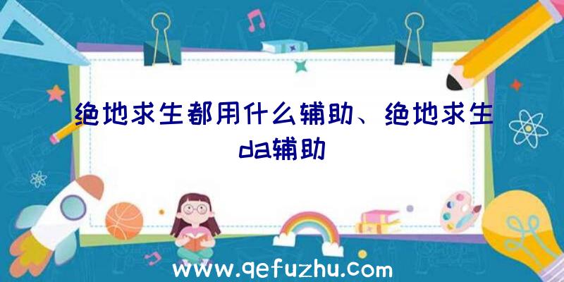 绝地求生都用什么辅助、绝地求生da辅助