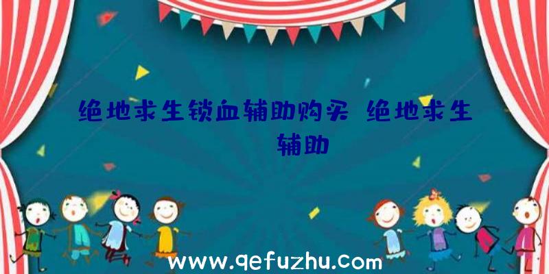 绝地求生锁血辅助购买、绝地求生boss辅助