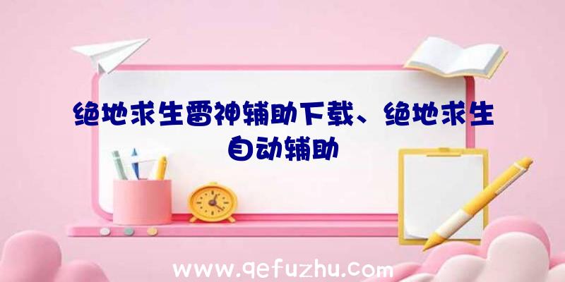 绝地求生雷神辅助下载、绝地求生自动辅助