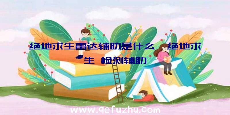 绝地求生雷达辅助是什么、绝地求生