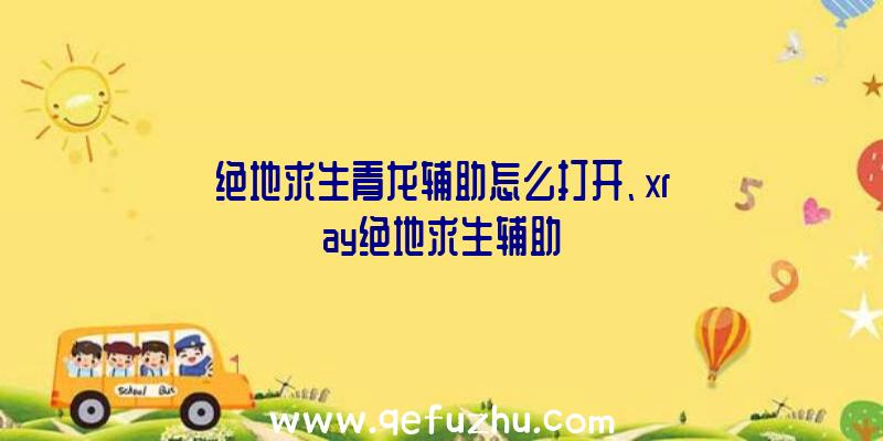 绝地求生青龙辅助怎么打开、xray绝地求生辅助