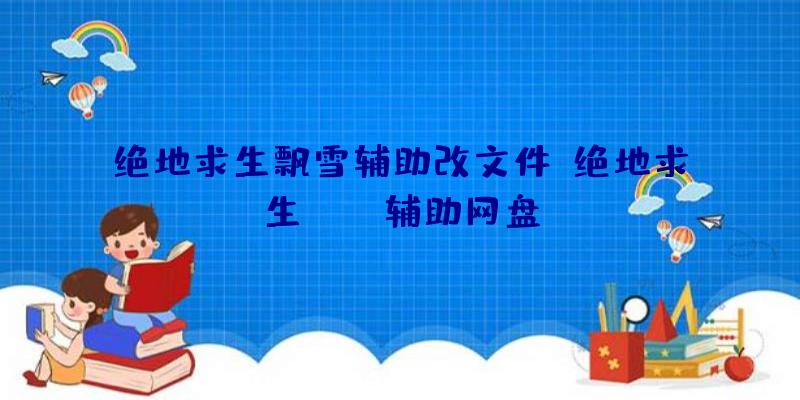 绝地求生飘雪辅助改文件、绝地求生pubg辅助网盘