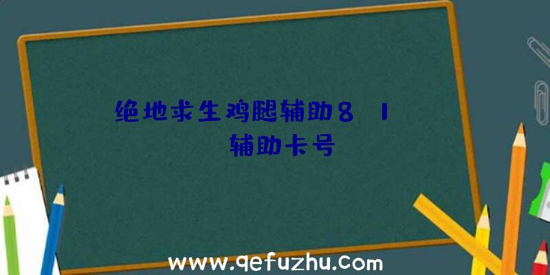 绝地求生鸡腿辅助8.1、pubg辅助卡号