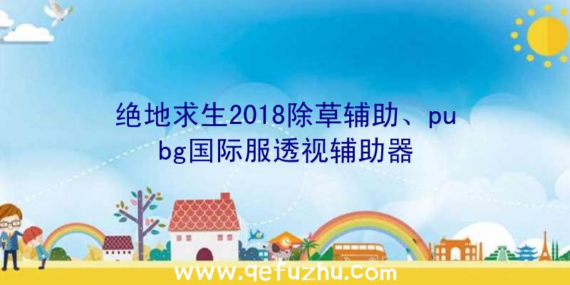 绝地求生2018除草辅助、pubg国际服透视辅助器