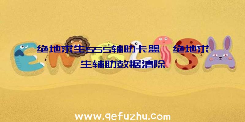 绝地求生555辅助卡盟、绝地求生辅助数据清除