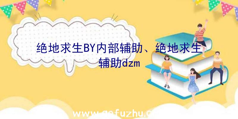 绝地求生BY内部辅助、绝地求生辅助dzm